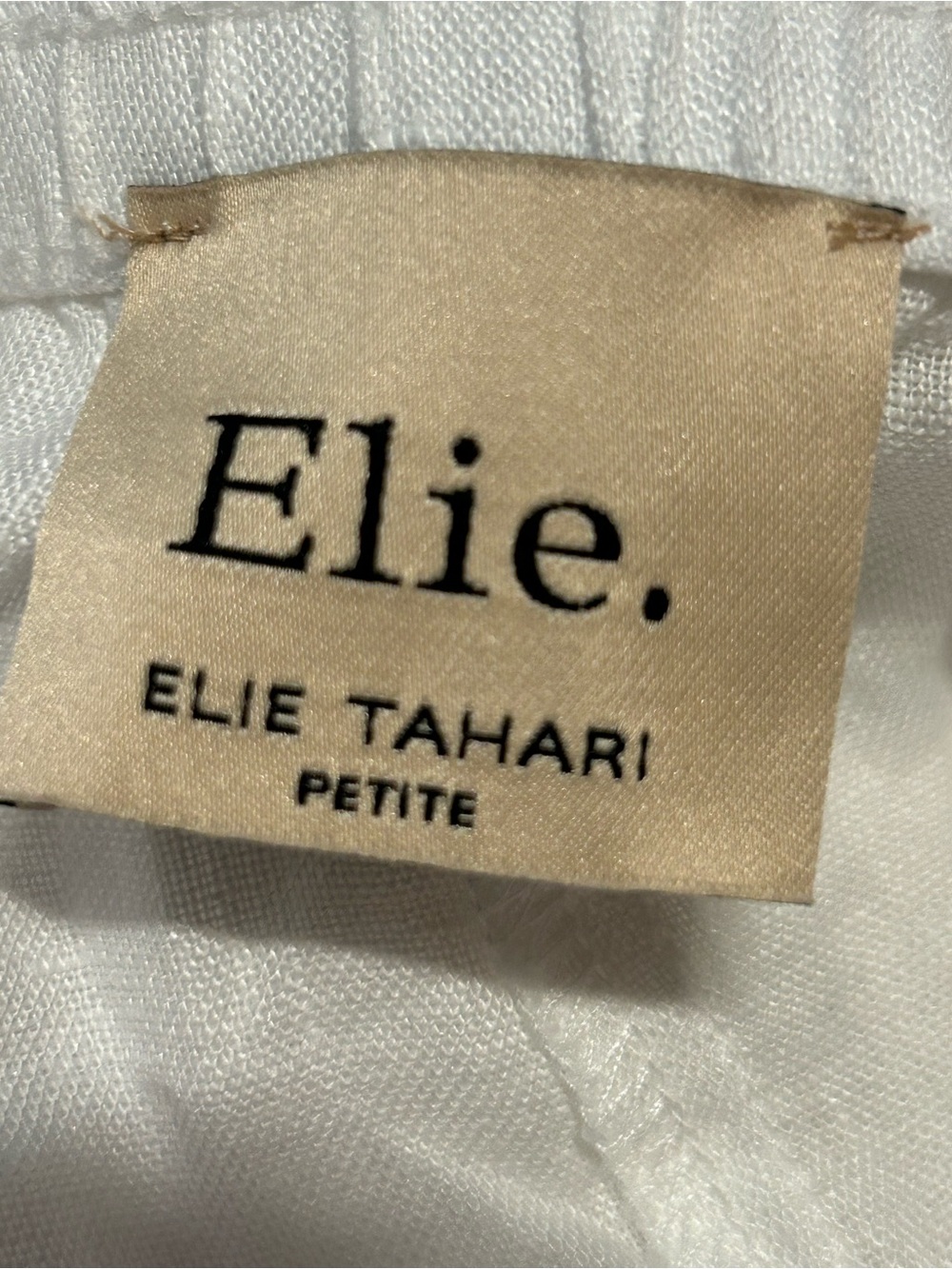 NEW Elie Linen Wide-Leg White Pants Beach Pool Travel size Large - Picture 9 of 9